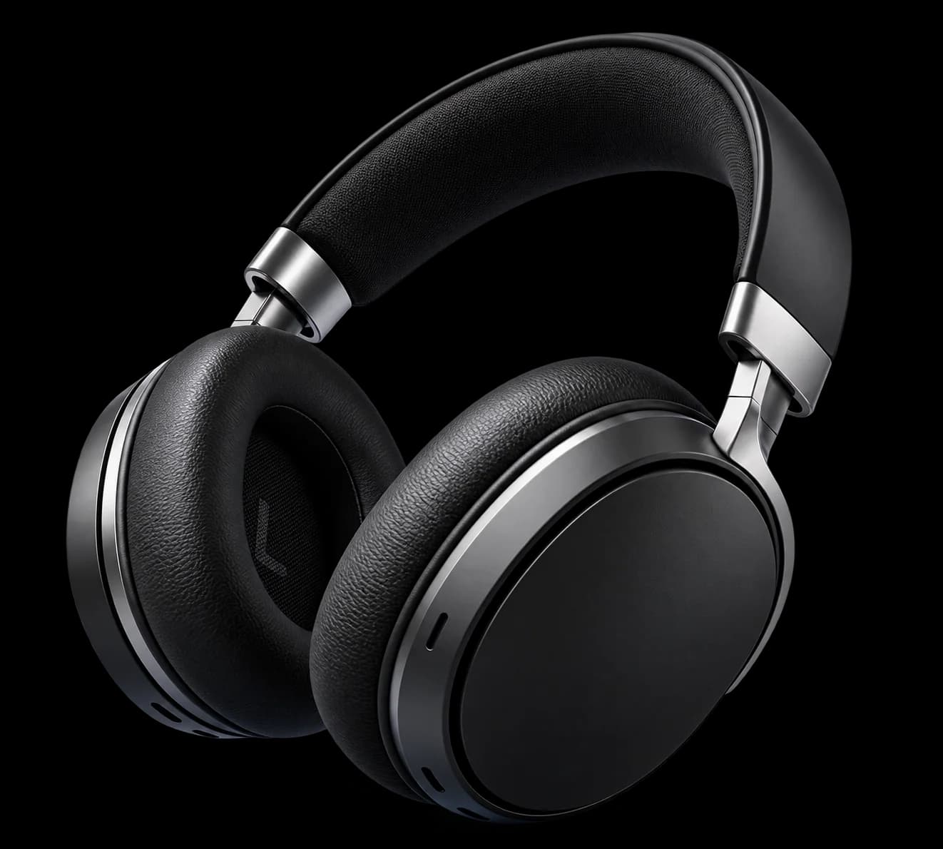 Original over-ear headphone concept on a product background