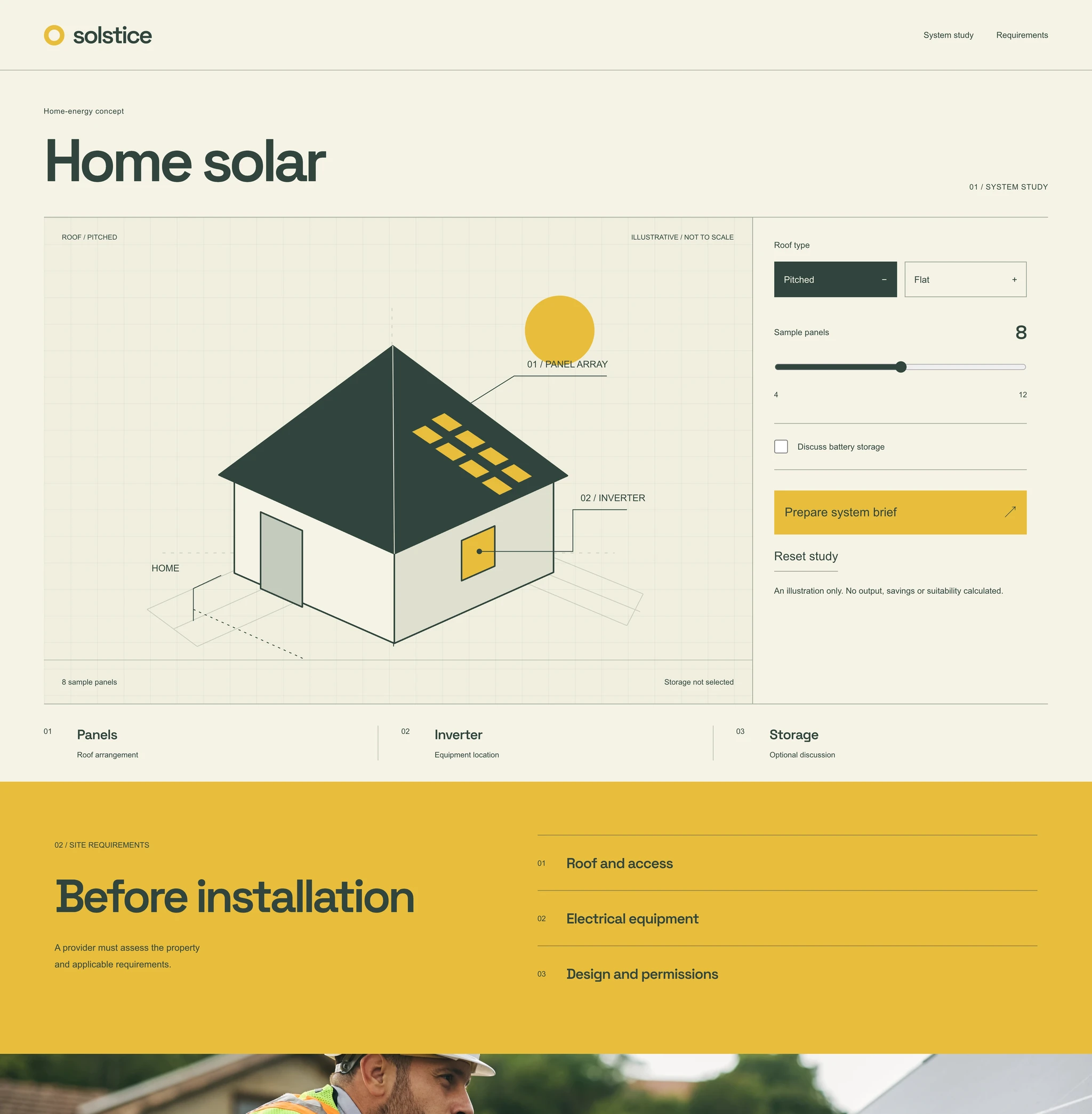 Solstice website design preview